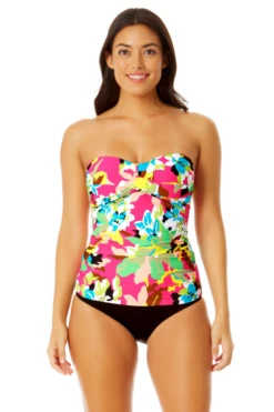 Anne Cole - Women's Twist Front Bandeaukini Swim Top