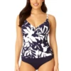 Anne Cole - Women's V-Wire Tankini Swim Top 2 Anne Cole - Women's V-Wire Tankini Swim Top -Chic Swimwear Shop 23MT25118 NAWH MYMB41401 NAVY 1794 4
