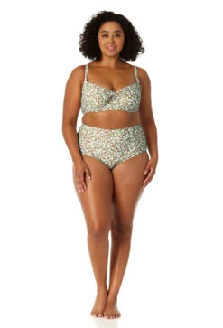 Anne Cole Plus - Women's Retro Underwire Bikini Swim Top 9 Anne Cole Plus - Women's Retro Underwire Bikini Swim Top -Chic Swimwear Shop 23PT10659 MULT 23PB33659 MULT 0479