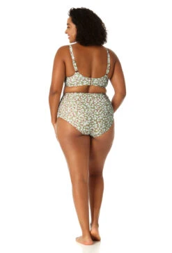 Anne Cole Plus - Women's Retro Underwire Bikini Swim Top 8 Anne Cole Plus - Women's Retro Underwire Bikini Swim Top -Chic Swimwear Shop 23PT10659 MULT 23PB33659 MULT 0508