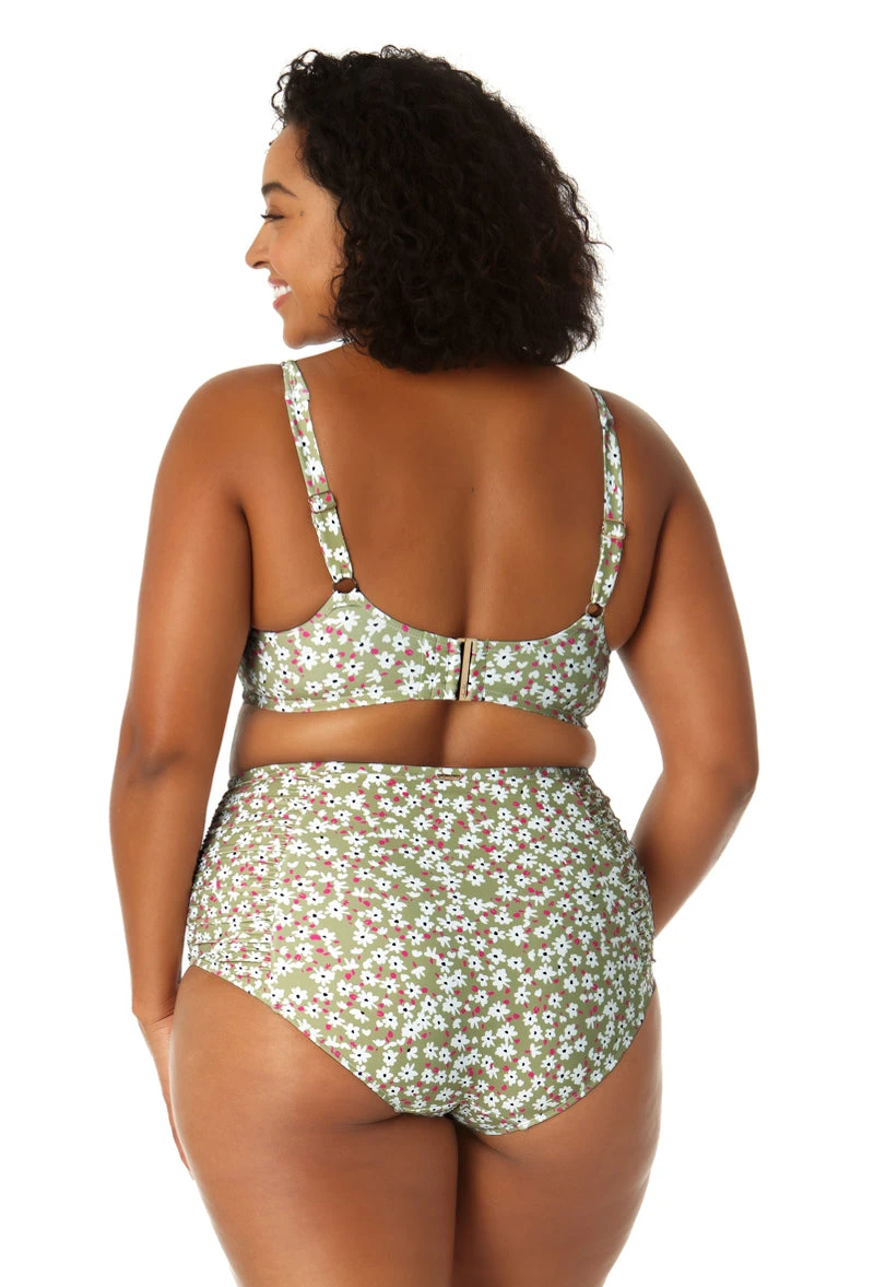 Anne Cole Plus - Women's Retro Underwire Bikini Swim Top 4 Anne Cole Plus - Women's Retro Underwire Bikini Swim Top - Image 2