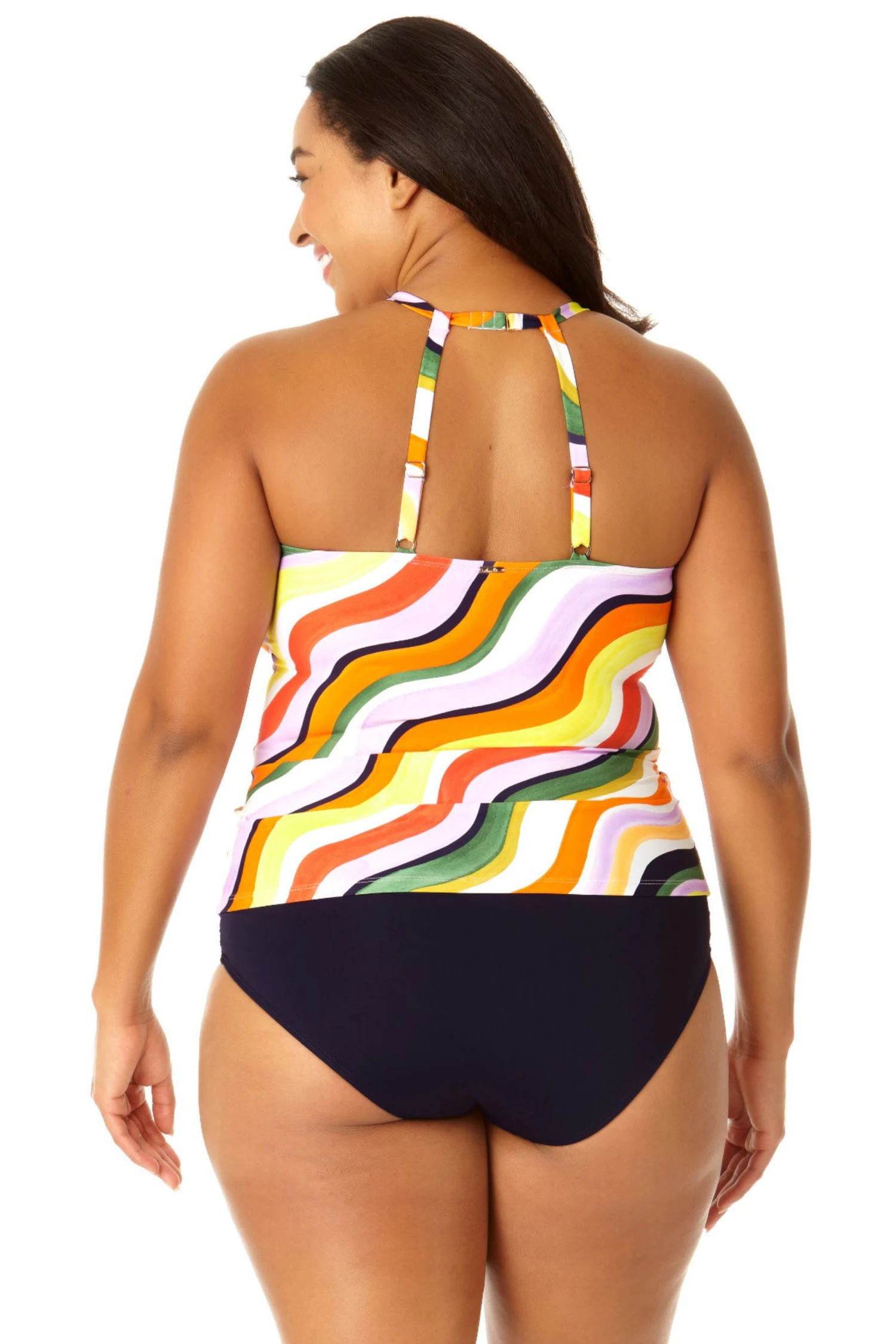Anne Cole Plus - Women's High Neck Tankini Top 4 Anne Cole Plus - Women's High Neck Tankini Top - Image 2