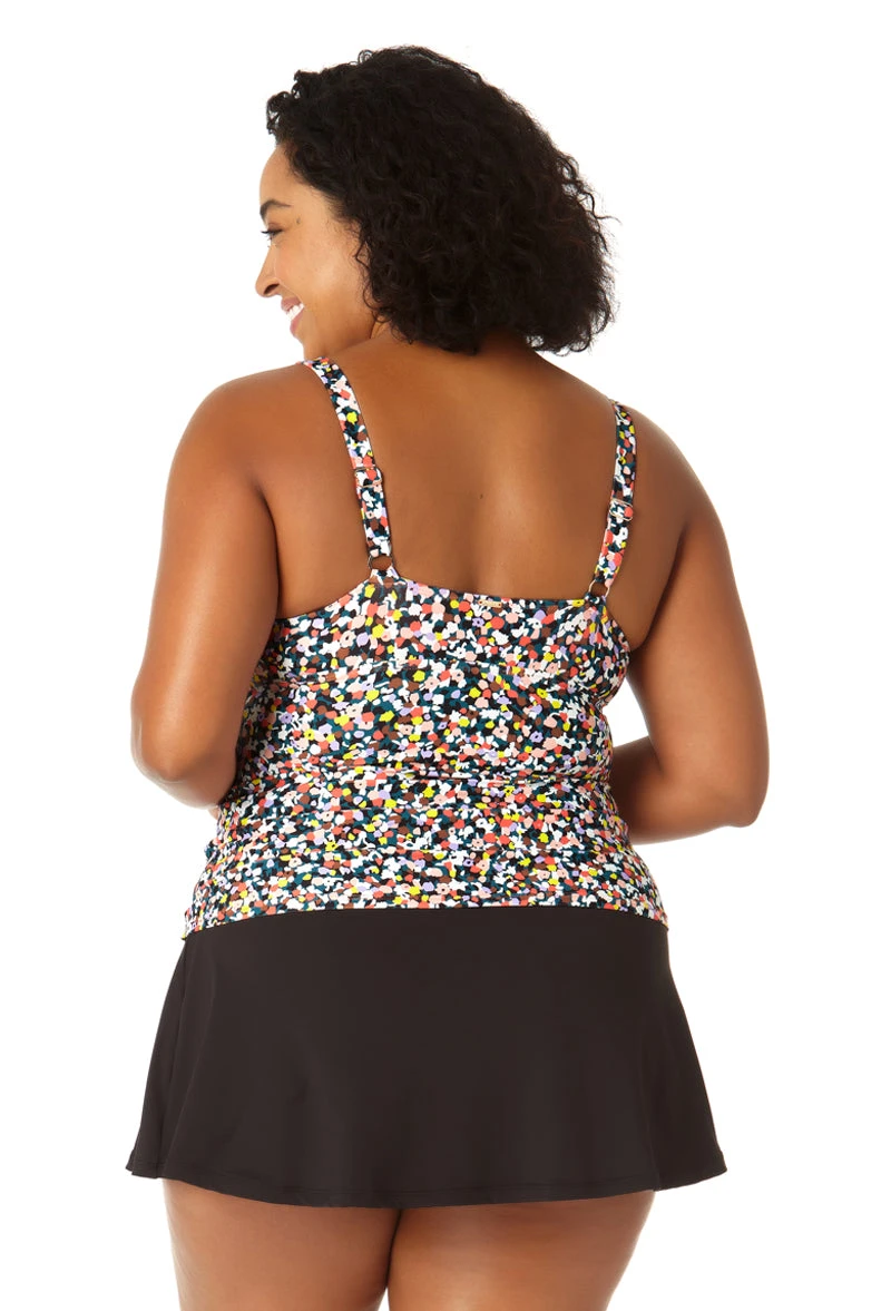 Anne Cole Plus - Women's Twist Front Underwire Tankini Swim Top 8 Anne Cole Plus - Women's Twist Front Underwire Tankini Swim Top - Image 6