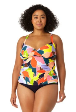 Anne Cole Plus - Women's Halter Tankini Top