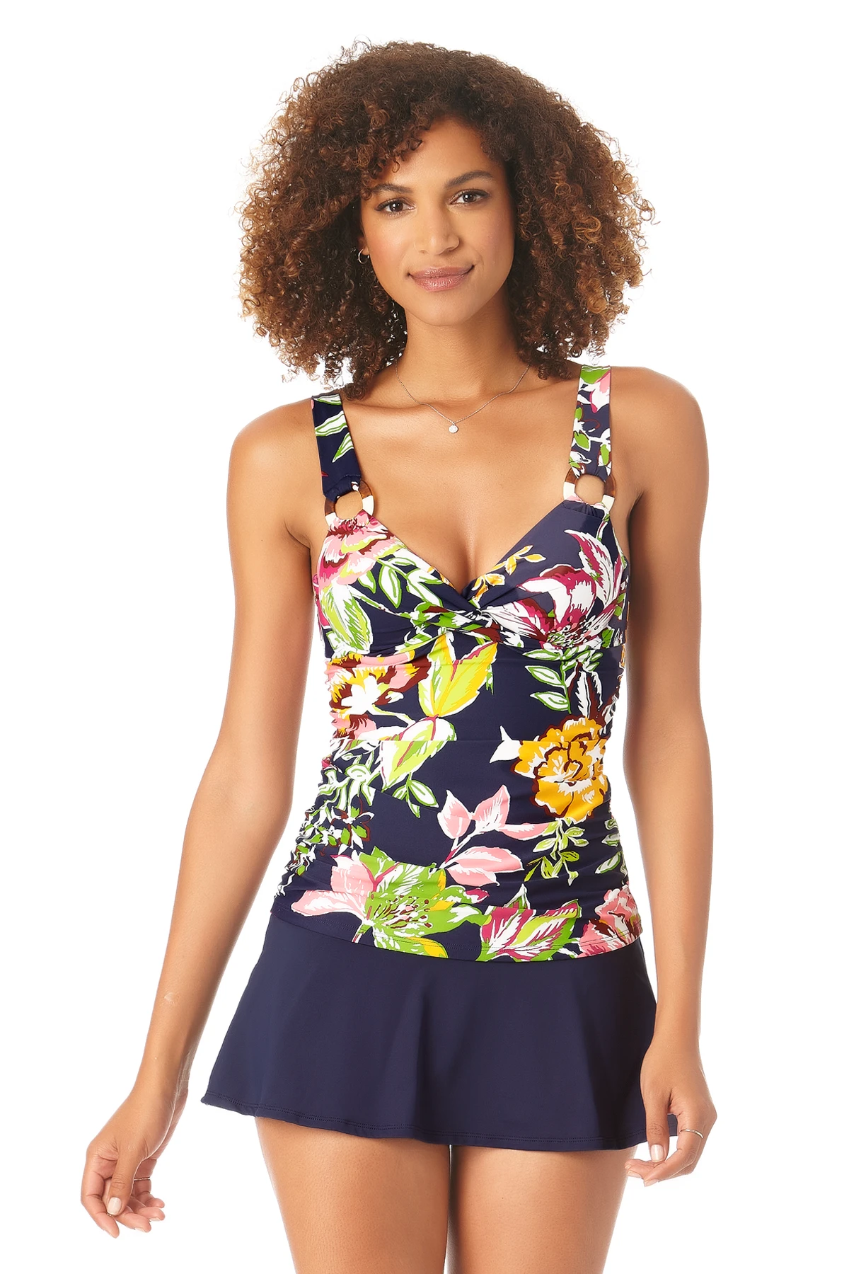 Anne Cole - Women's Twist Front Underwire Tankini Swim Top 3 Anne Cole - Women's Twist Front Underwire Tankini Swim Top
