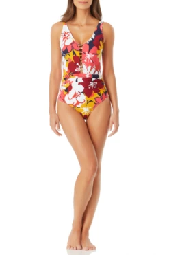 Anne Cole - Center Front Beaded Plunge One Piece Swimsuit -Chic Swimwear Shop AnneCole CenterFrontBeadedPlungeOnePiece MULTI 615 21MO09702.JPG 24ff5100 c25d 425d bf59 46ebf05d61dc