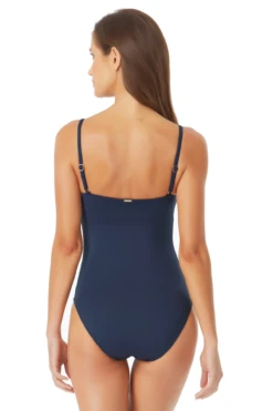 Anne Cole - Classic Lingerie Maillot One Piece Swimsuit -Chic Swimwear Shop AnneCole ClassicLingerieMaillot 1558 MYMO00101 NVY BACK jpg