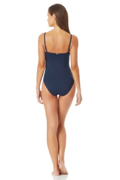 Anne Cole - Classic Lingerie Maillot One Piece Swimsuit -Chic Swimwear Shop AnneCole ClassicLingerieMaillot 1558 MYMO00101 NVY jpg