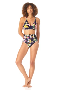 Anne Cole - Women's Easy Triangle Bikini Top -Chic Swimwear Shop AnneCole EasyTriangleBikiniTop 1308 22MT19761 MULT jpg