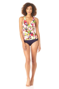 Anne Cole - Women's Fixed Triangle Tankini Swim Top 9 Anne Cole - Women's Fixed Triangle Tankini Swim Top -Chic Swimwear Shop AnneCole FixedTriangleTankiniSwimTop 264 22MT23063 NAVY jpg