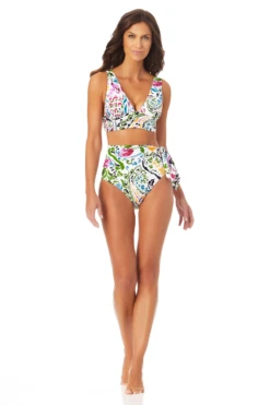 Anne Cole - Women's Halter Bikini Top -Chic Swimwear Shop AnneCole HalterBikiniTop 1086 22MT10497 MULT jpg