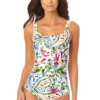 Anne Cole - Hidden Underwire Square Neck One Piece Swimsuit