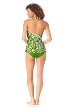 Anne Cole - Women's Flounce Tankini Swim Top 9 Anne Cole - Women's Flounce Tankini Swim Top -Chic Swimwear Shop AnneCole HighNeckHalterTankiniSwimTop 023 22MT22264 GRGR jpg