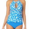 Anne Cole - High Neck Keyhole Halter Tankini Top