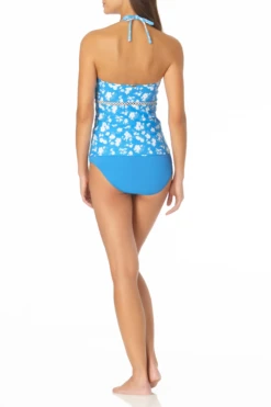 Anne Cole - High Neck Keyhole Halter Tankini Top 11 Anne Cole - High Neck Keyhole Halter Tankini Top -Chic Swimwear Shop AnneCole HighNeckKeyholeHalterTankiniTop 1090 21MT22303 blue jpg