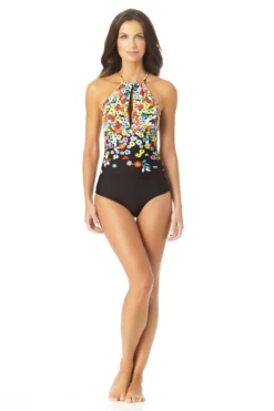 Anne Cole - High Neck With Ruffle Straps One Piece Swimsuit 10 Anne Cole - High Neck With Ruffle Straps One Piece Swimsuit -Chic Swimwear Shop AnneCole HighNeckWithRuffleStrapsOnePieceSwimsuit 605 22MO06469 MUPR JPG 2