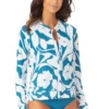Anne Cole - Long Sleeve Zip Front Rash Guard Top -Chic Swimwear Shop AnneCole LongSleeveZipFrontRashGuardTop 154 22MC54466 TEPT FRONT jpg