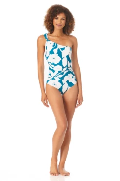 Anne Cole - Off The Shoulder Twist One Piece Swimsuit -Chic Swimwear Shop AnneCole OfftheShoulderTwitsOnePieceSwimsuit 1138 22MO06666 TEPT jpg