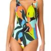 Anne Cole - Plunge Twist One Piece Swimsuit -Chic Swimwear Shop AnneCole Resort Plunge Twist One Piece Swimsuit 787 20MO07328 FRONT jpg