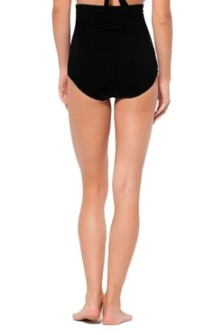 Anne Cole - Tummy Control Swim Bottom -Chic Swimwear Shop AnneCole Resort Tummy Control Swim Bottom MYMB36401 BLK B jpg