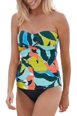 Anne Cole - Twist Front Bandeaukini Swim Top -Chic Swimwear Shop AnneCole Resort Twist Front Bandeaukini Swim Top 122 20MT25028 jpg