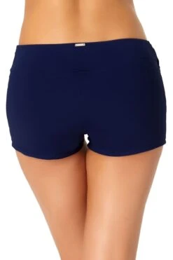 Anne Cole - Twist Front Boy Short 27 Anne Cole - Twist Front Boy Short -Chic Swimwear Shop AnneCole Resort Twist Front Boy Short 2137 21MB35301 NVY BACK jpg