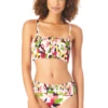 Anne Cole - Women's Smocked Pullover Bikini Swim Top -Chic Swimwear Shop AnneCole SmockedPulloverBikiniSwimTop 191 22MT11163 MULT FRONT jpg