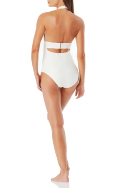 Anne Cole - Textured Halter Band One Piece Swimsuit 9 Anne Cole - Textured Halter Band One Piece Swimsuit -Chic Swimwear Shop AnneCole TexturedHalterBandOnePiece IVY 1410 21MO01573