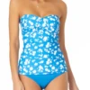 Anne Cole - Twist Front Lace Back Bandeau Tankini Top -Chic Swimwear Shop AnneCole TwistFrontLaceBackBandeauTankiniTop 1036 21MT27803 BLUE 1036 FRONT jpg