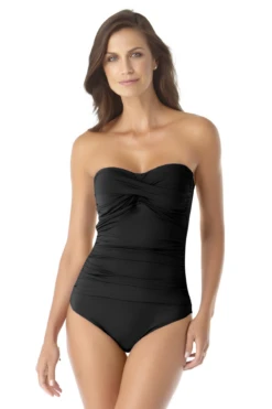 Chic Swimwear Shop 6 Anne Cole - Twist Front Shirred One Piece