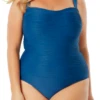 Anne Cole Plus - Textured Bandeau One Piece Swimsuit -Chic Swimwear Shop AnneColePlus TexturedBandeauOnePiece TIBL 1623 FRONT 21PO08673.JPG 01978b98 54fb 4f91 933a 25236b777e00