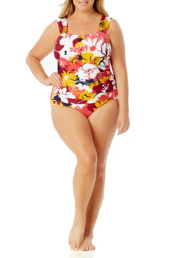 Anne Cole Plus - Wide Strap Bandeau One Piece Swimsuit -Chic Swimwear Shop AnneColePlus WideStrapBandeauOnePiece MULTI 1589 21PO09002.JPG b479a5cf 68bd 461d bd08 bf6347702a94