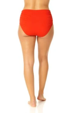 Anne Cole - Convertible High Waist Shirred Swim Bottom -Chic Swimwear Shop MYMB36001 SPCE 1204 3