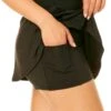 Anne Cole - Women's Skort Swim Bottom -Chic Swimwear Shop MYMB42001 BLK 1928 1