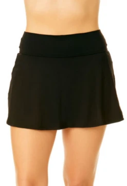 Anne Cole - Women's Skort Swim Bottom -Chic Swimwear Shop MYMB42001 BLK 1928 2