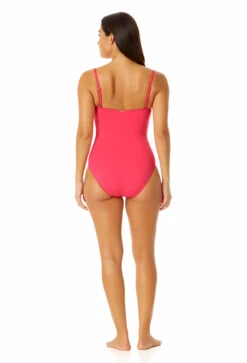 Anne Cole - Classic Lingerie Maillot One Piece Swimsuit -Chic Swimwear Shop MYMO00101 HTPK 1711