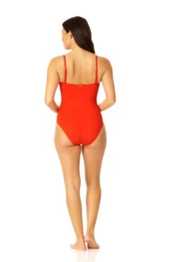 Anne Cole - Classic Lingerie Maillot One Piece Swimsuit -Chic Swimwear Shop MYMO00101 SPCE 1572 3