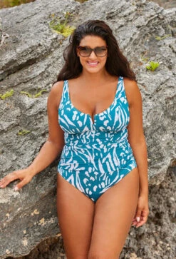 Anne Cole Plus - Women's V-Wire One Piece Swimsuit -Chic Swimwear Shop Myproject 17