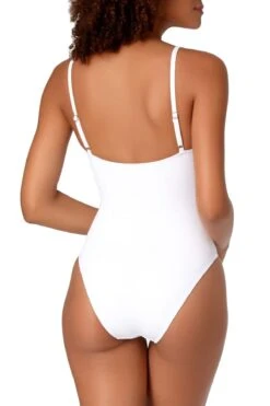 Anne Cole - Vintage High Leg Maillot One Piece -Chic Swimwear Shop Studio Anne Cole Vintage Maillot One Piece white cropbk1139 20SO03801 79f508fc f859 46c9 b60d a3cd379f77e9