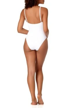 Anne Cole - Vintage High Leg Maillot One Piece -Chic Swimwear Shop Studio Anne Cole Vintage Maillot One Piece white fullback 1139 20SO03801 92a57764 d568 4a30 b594 2ac5054bd7f7