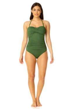 Anne Cole - Twist Front Shirred One Piece -Chic Swimwear Shop Untitleddesign 2023 04 17T092808.905