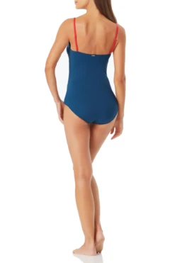 Anne Cole - Colorblock Lingerie Maillot One Piece Swimsuit -Chic Swimwear Shop anne cole color block lingerie maillot back 1298 21MO02474