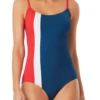 Anne Cole - Colorblock Lingerie Maillot One Piece Swimsuit -Chic Swimwear Shop anne cole color block lingerie maillot crop 1287 21MO02474
