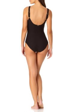 Anne Cole - Twist Front One Piece -Chic Swimwear Shop anne cole dream weaver twist front ots scoop back one piece back 919 21MO06014 Copy