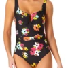 Anne Cole - Sweetheart U Trim One Piece Swimsuit