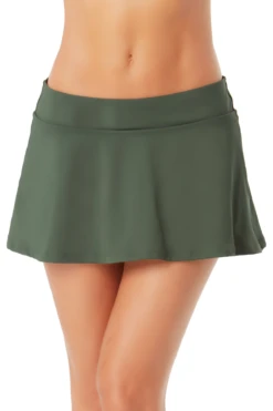 Anne Cole - Classic Skirt Swim Bottom 35 Anne Cole - Classic Skirt Swim Bottom -Chic Swimwear Shop anne cole live in color classic swim skirt isgr front crop 250 21MB40001