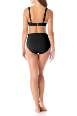 Anne Cole - Underwire Twist Front Bikini Swim Top -Chic Swimwear Shop anne cole live in color underwire twist front cup size bikini blk back 1860 MYMT10501