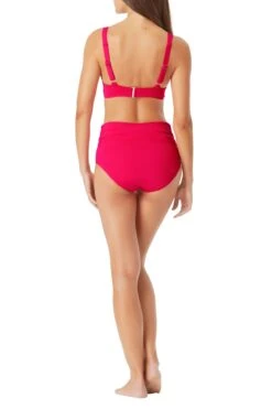 Anne Cole - Underwire Twist Front Bikini Swim Top -Chic Swimwear Shop anne cole live in color underwire twist front ots cup size tankini bery back 1029 MYMT10501