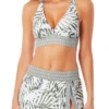 Anne Cole - Halter Bikini With X Back 2 Anne Cole - Halter Bikini With X Back -Chic Swimwear Shop anne cole palm breeze marilyn x back bikini top grco front crop 708 21MT19383