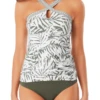 Anne Cole - Center Front Keyhole Halter Tankini Top 2 Anne Cole - Center Front Keyhole Halter Tankini Top -Chic Swimwear Shop anne cole palm breeze soft band center front keyhole halter tankini grco front crop 920 21MT29483